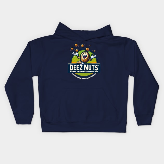 Deez Nuts Kids Hoodie by AOAOCreation